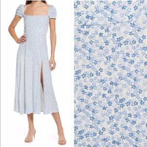 Reformation Sienne Floral Midi Dress Genie
